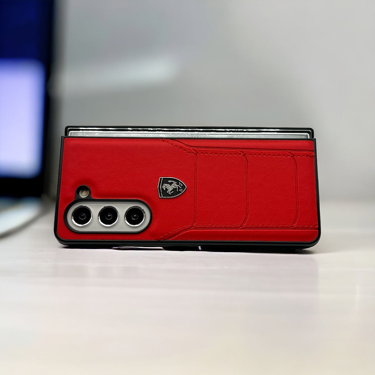 FR Stitched PU Leather Case for Samsung Galaxy Z Fold 7 | Luxury Protective Edition