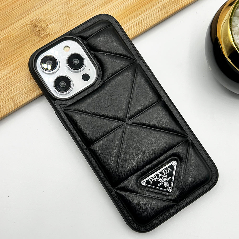 iPhone Luxury Puffer Triangular Case Cover Clearance