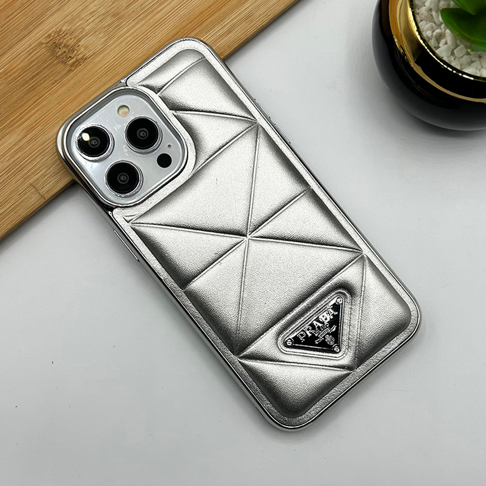 iPhone Luxury Puffer Triangular Case Cover Clearance
