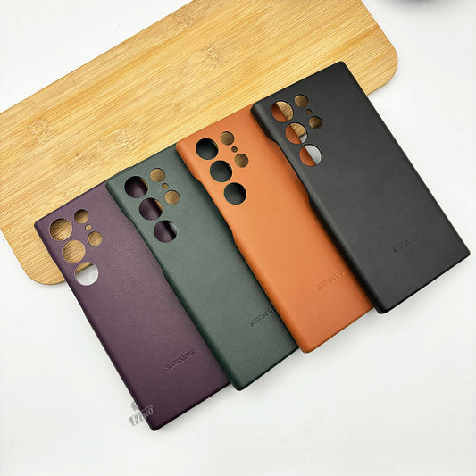 Samsung Galaxy S22 Ultra Matte PU Leather Case Cover