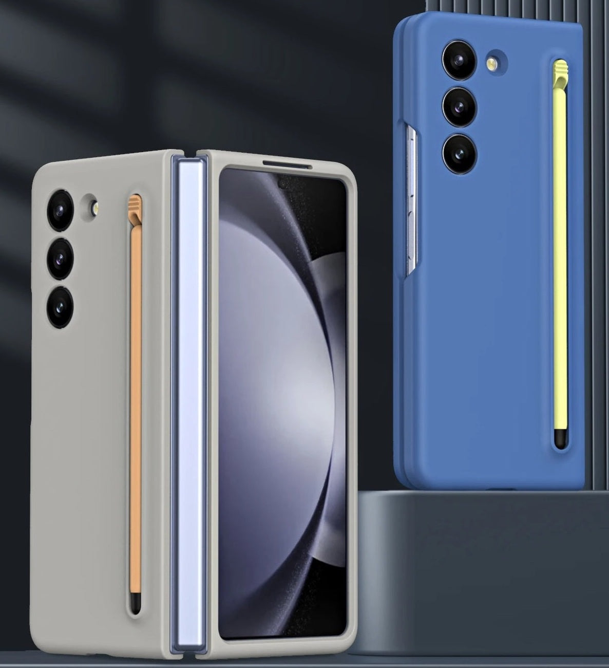 Ultra Slim Case with Pen for Samsung Galaxy Z Fold 7 | Soft Matte Finish | Built-In Pen Slot