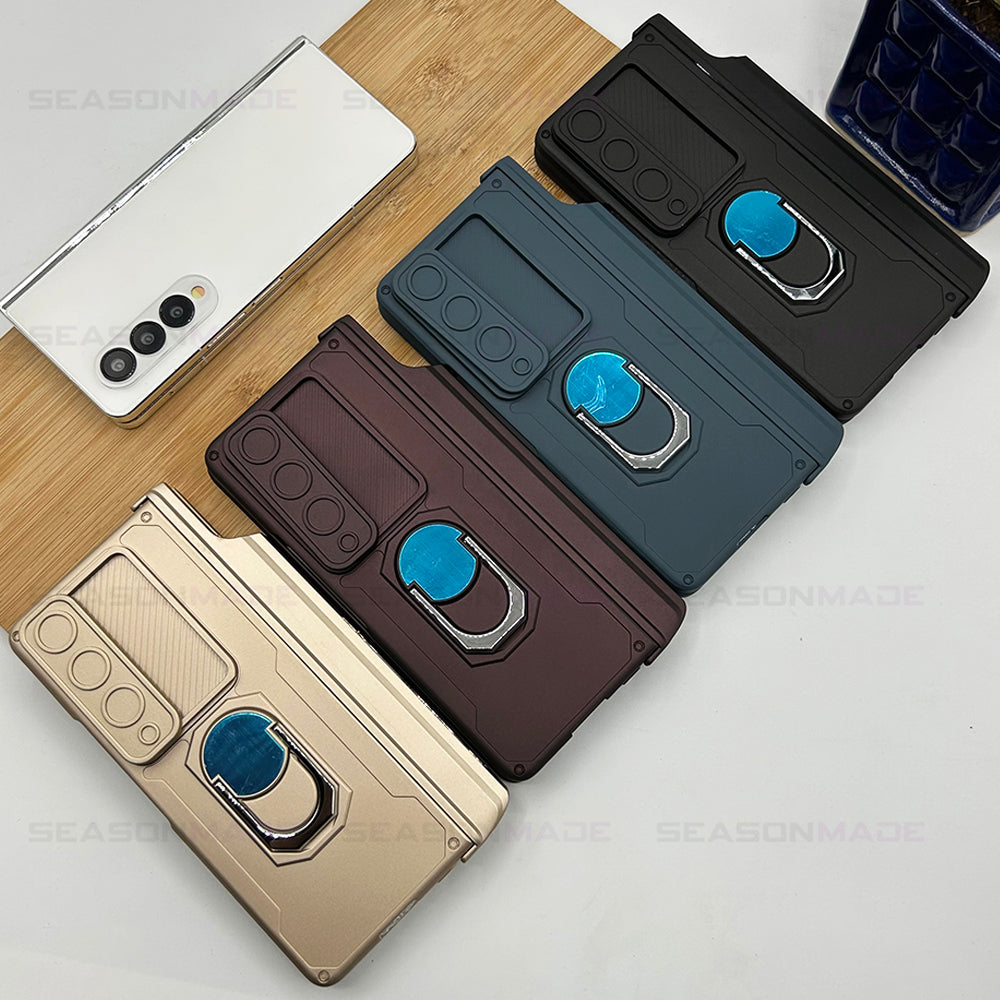 Samsung Galaxy Z Fold 4 With Pen Holder Magnetic Hinge Case Cover