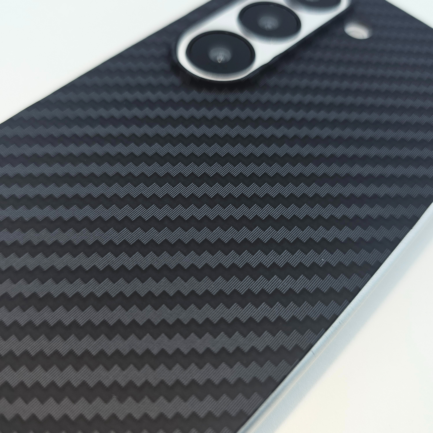 Samsung Galaxy Z Fold 5 Black Premium Slim Case | Rare Aramid Texture Finish | Real Carbon Fibre Feel | Hidden MagSafe