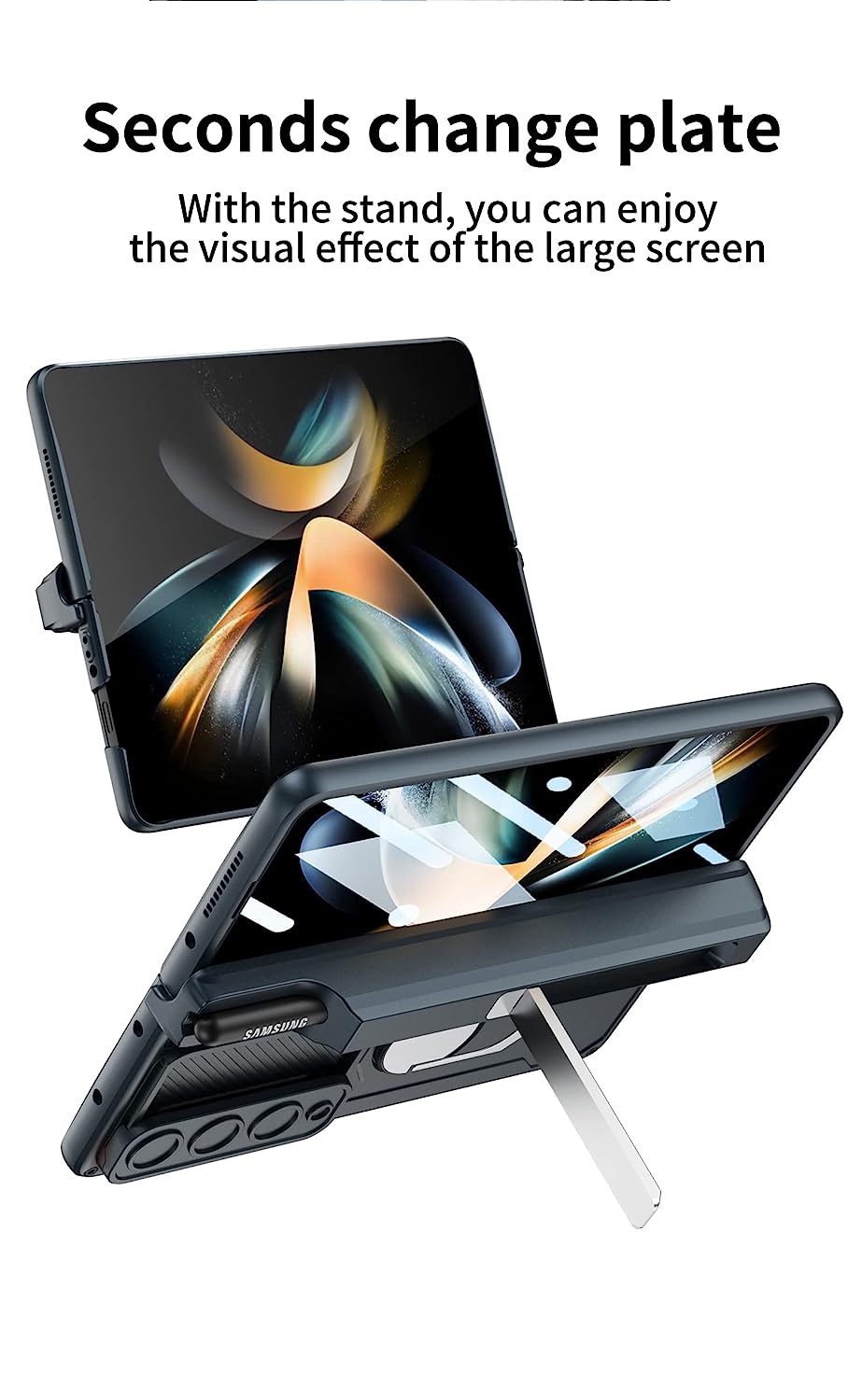 Samsung Galaxy Z Fold 4 With Pen Holder Magnetic Hinge Case Cover Clearance Sale