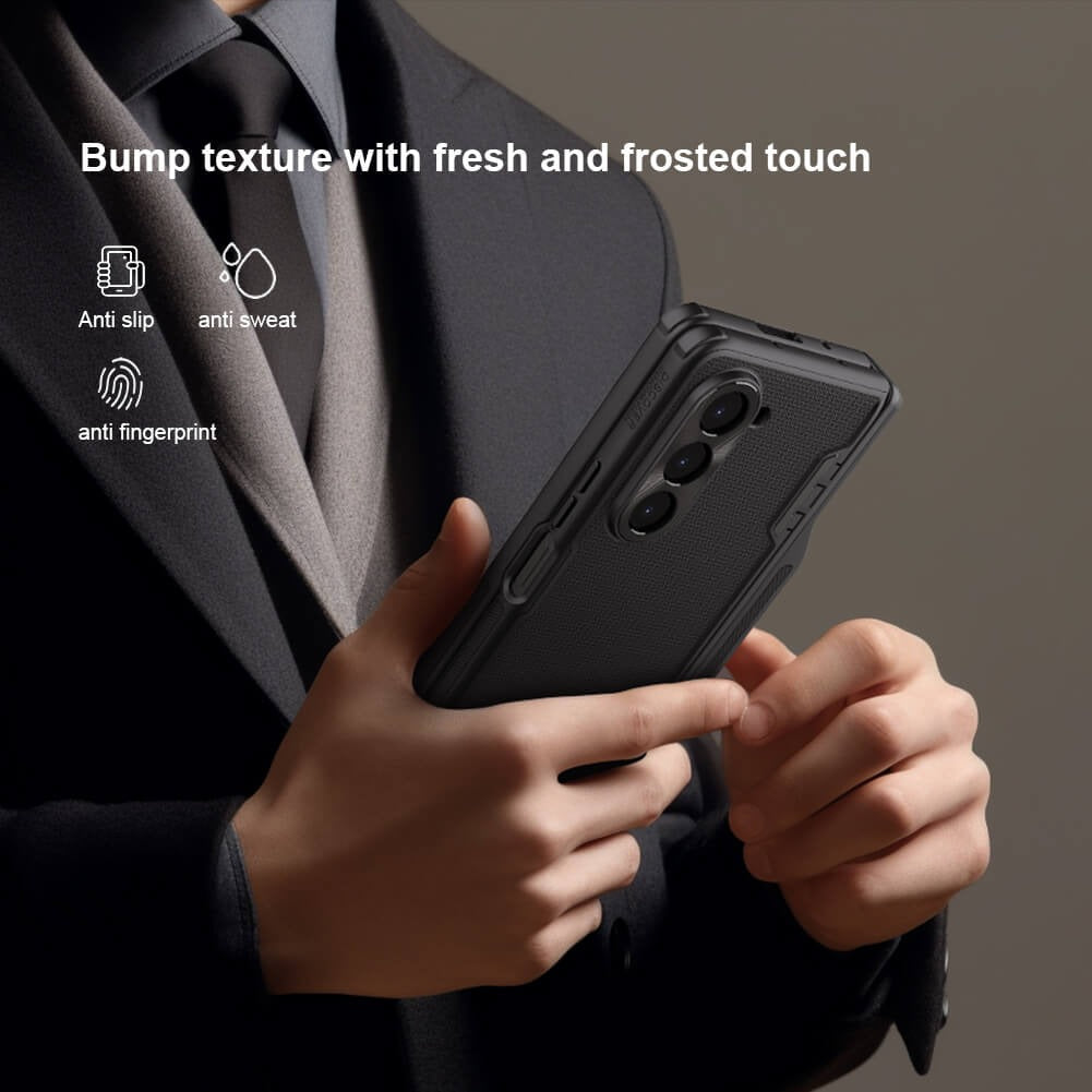Samsung Galaxy Z Fold 5 Nillkin Frost Shield With S Pen Slot And Stand Case Cover Blue Clearance Sale