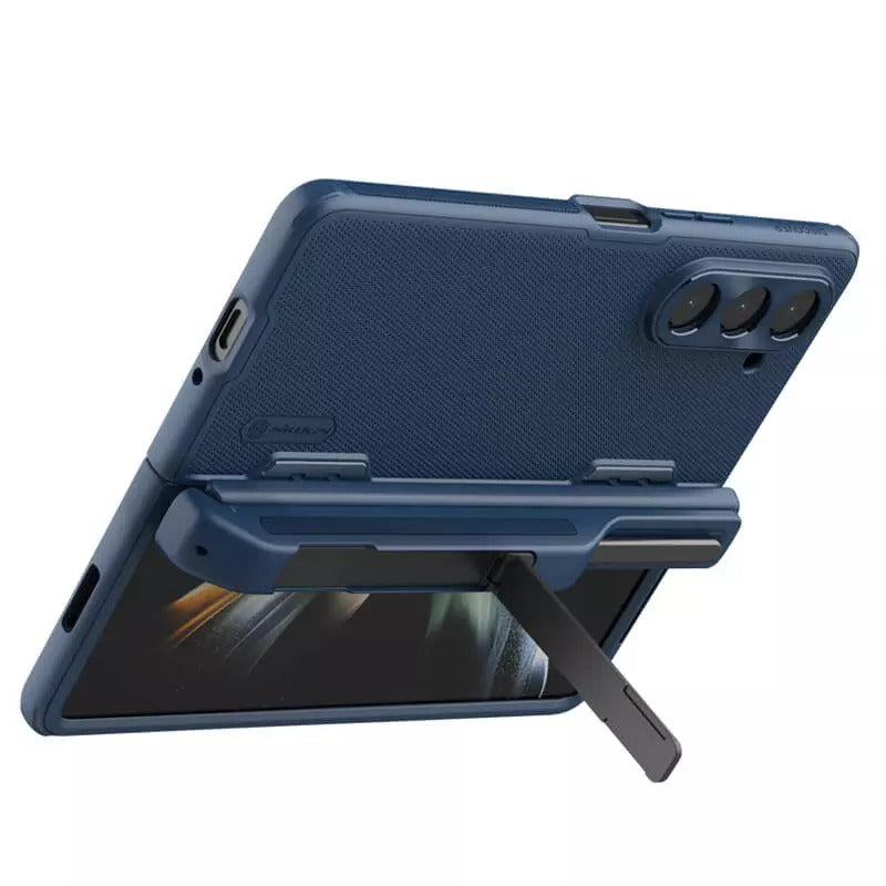 Samsung Galaxy Z Fold 5 Nillkin Frost Shield With S Pen Slot And Stand Case Cover Blue Clearance Sale