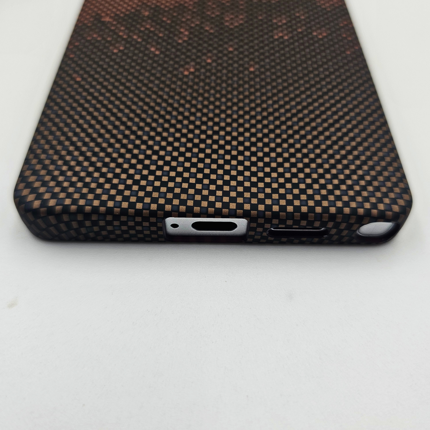 Samsung Galaxy S24 Ultra Brown Premium Slim Case | Rare Aramid Texture Finish | Real Carbon Fibre Feel | Hidden MagSafe