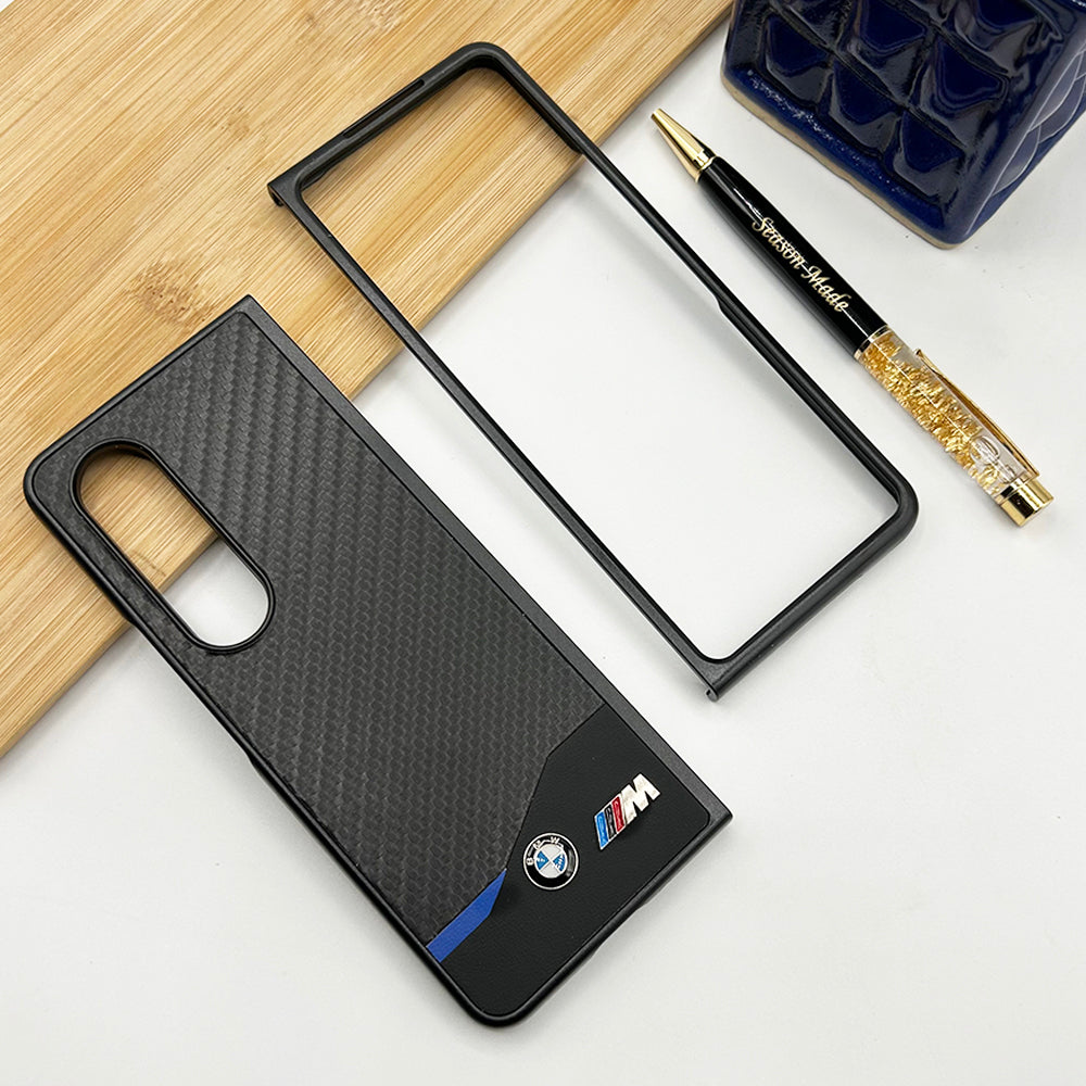 Samsung Galaxy Z Fold 4 BMW M Performance Logo Carbon Design Case Cover