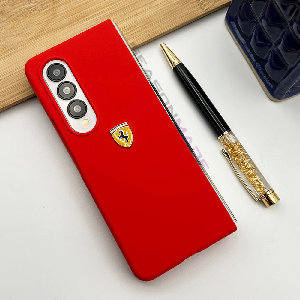 Samsung Galaxy Z Fold 4 Ferrari Sports Car Logo Case Cover