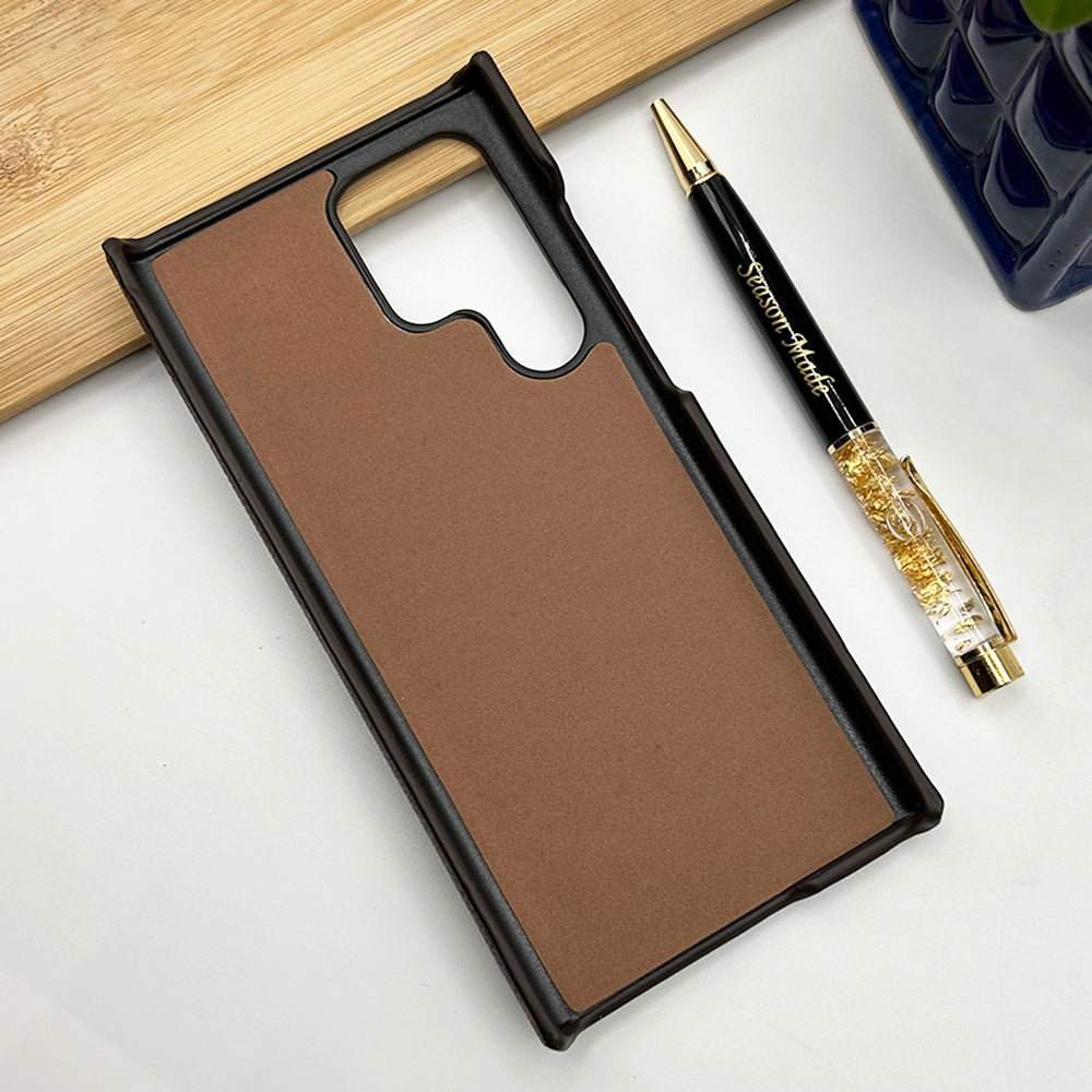 Samsung Galaxy S23 Ultra Luxury Brand Strap Belt Holder Case