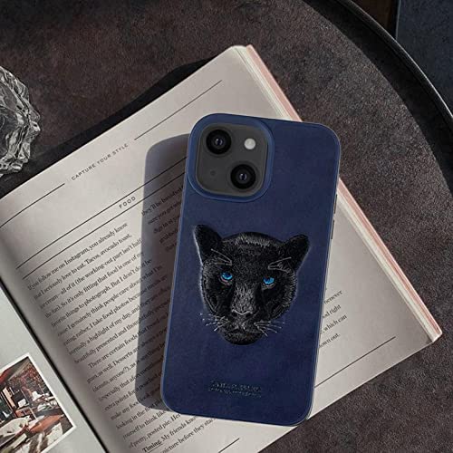 Premium Branded iPhone Leather Stitched Mobile Case Cover - Santa Barbara Savanna Panther