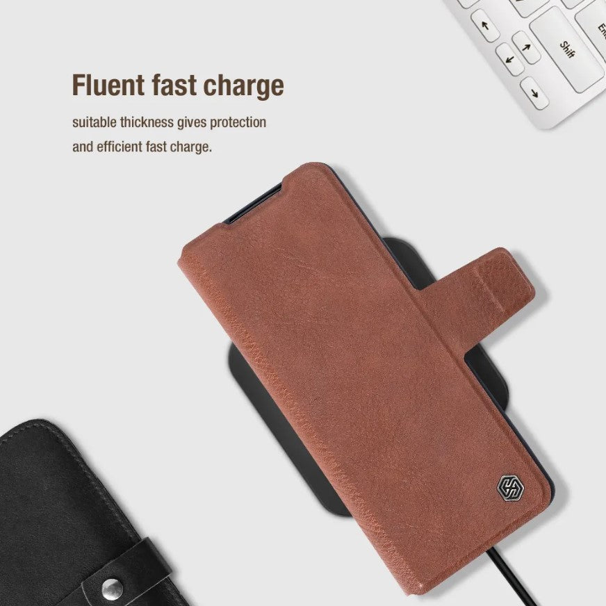 Samsung Galaxy Z Fold 5 Nillkin Aoge Leather Flip Case Cover Clearance Sale