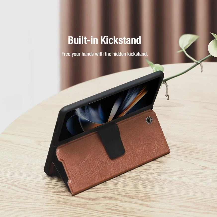 Samsung Galaxy Z Fold 5 Nillkin Aoge Leather Flip Case Cover Clearance Sale