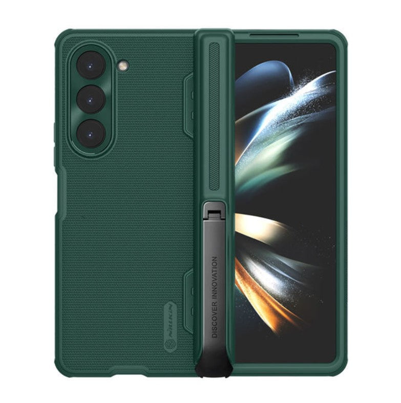 Samsung Galaxy Z Fold 5 Nillkin Frost Shield With Stand Case Cover Green Clearance Sale