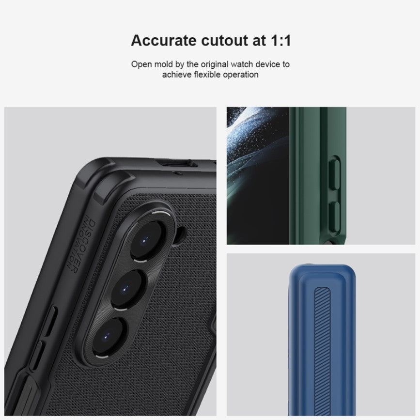 Samsung Galaxy Z Fold 5 Nillkin Frost Shield With Stand Case Cover Green Clearance Sale