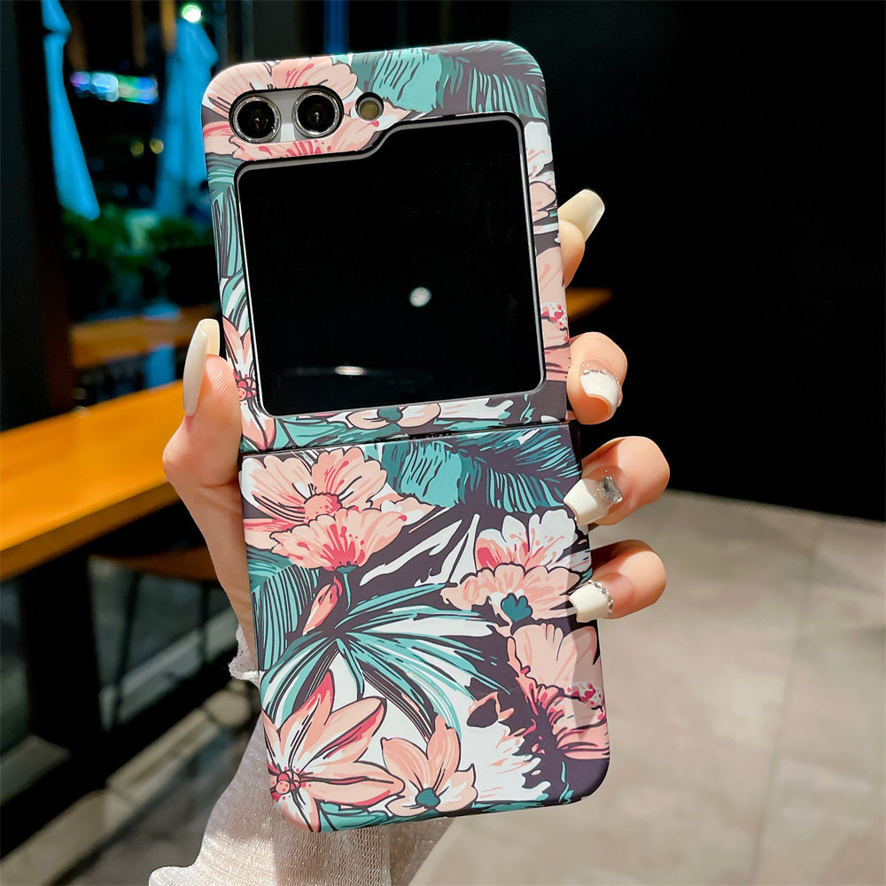 Samsung Galaxy Z Flip 6 Ultra Thin Floral Hard Shell Case Cover