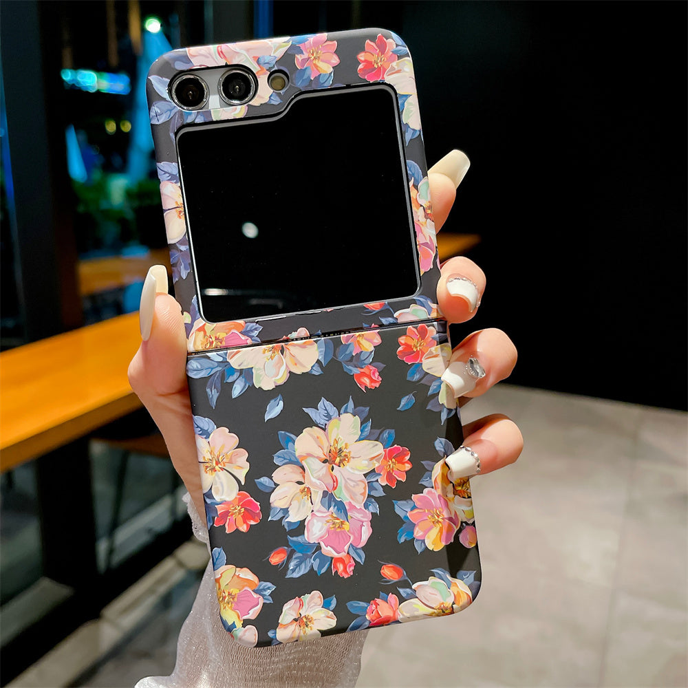 Samsung Galaxy Z Flip 6 Ultra Thin Floral Hard Shell Case Cover