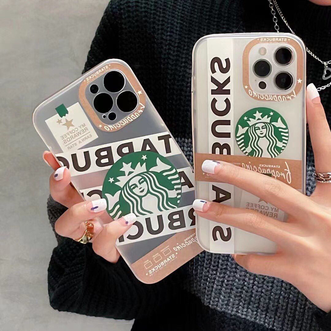 iPhone 13 Pro Max Luxury Brand StarBucks Coffee Case Cover