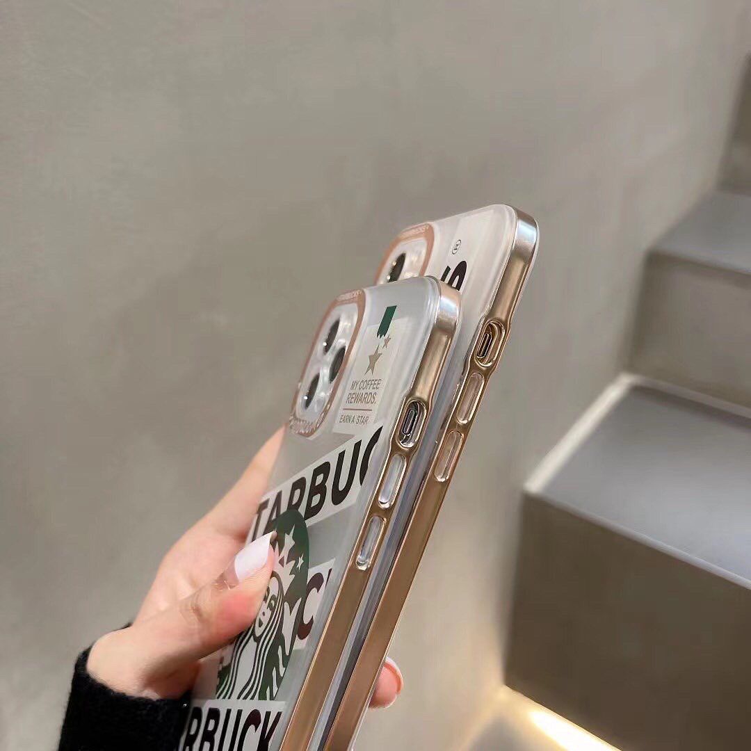 iPhone 13 Pro Max Luxury Brand StarBucks Coffee Case Cover