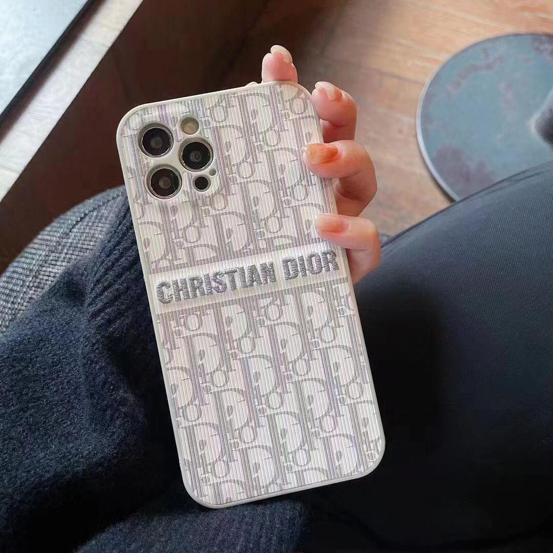 iPhone Luxury Brand CD Wrapped Case Cover Black Clearance Sale