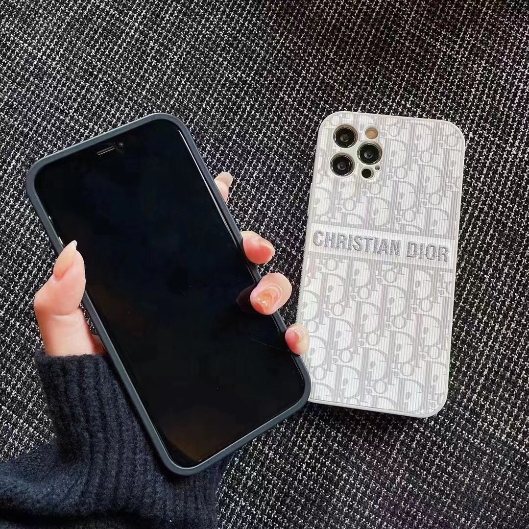 iPhone Luxury Brand CD Wrapped Case Cover Black Clearance Sale