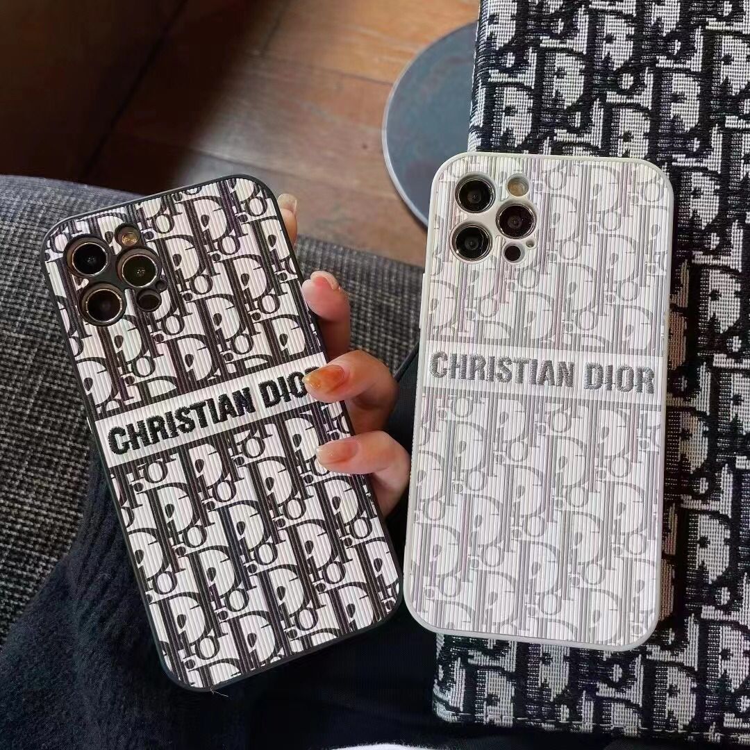 iPhone Luxury Brand CD Wrapped Case Cover Black Clearance Sale