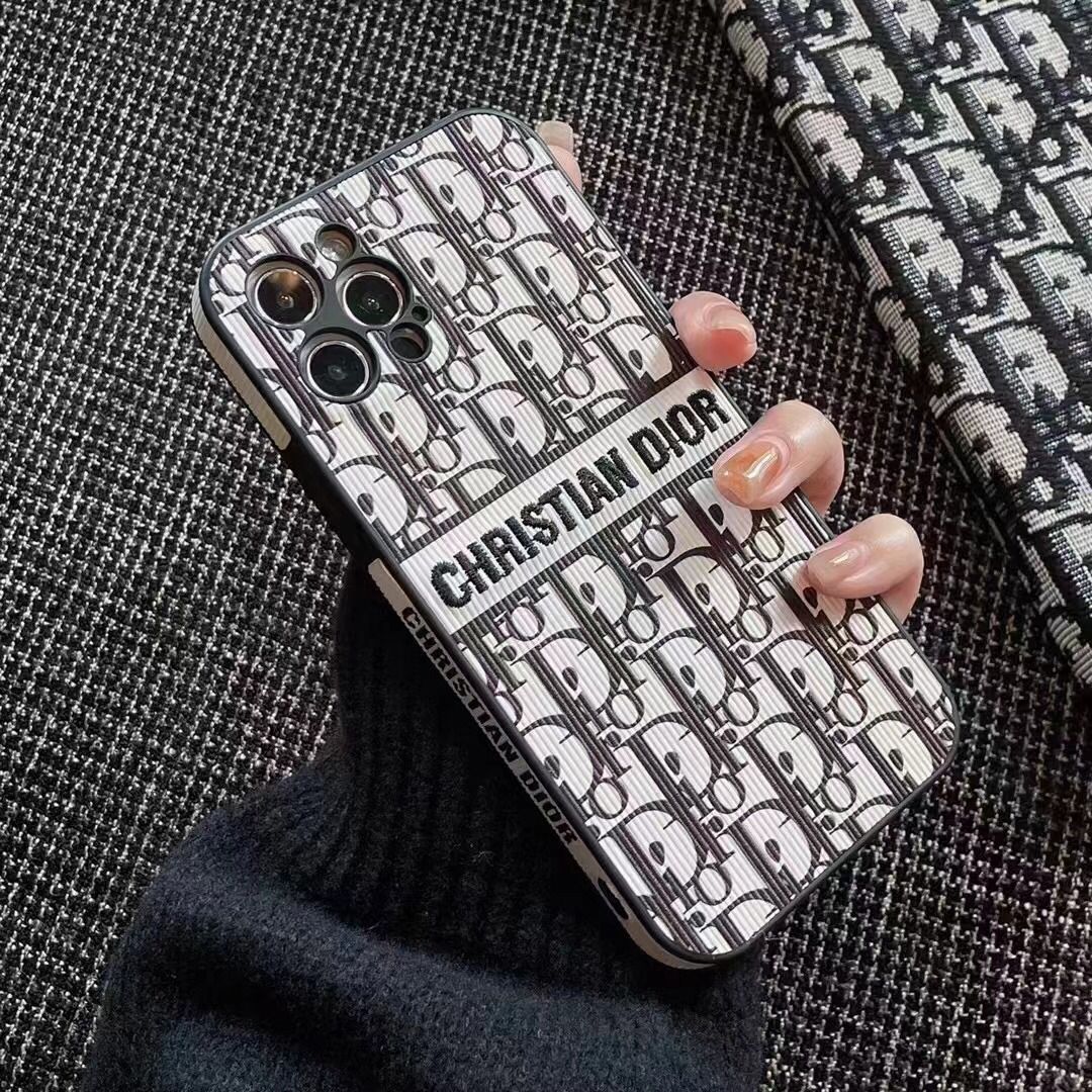 iPhone Luxury Brand CD Wrapped Case Cover Black Clearance Sale