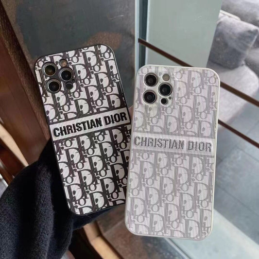 iPhone Luxury Brand CD Wrapped Case Cover Black Clearance Sale