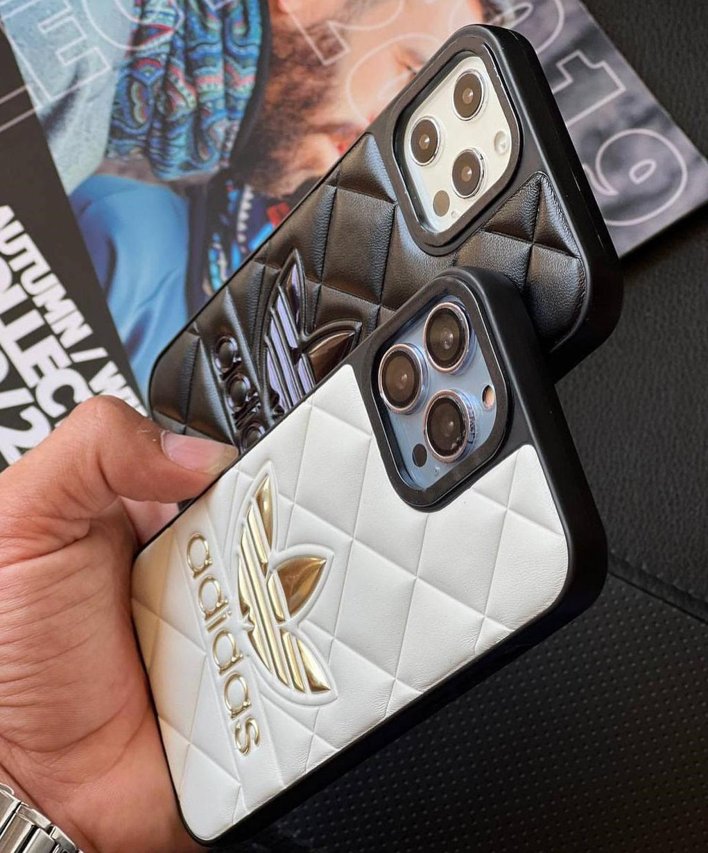 iPhone Luxury Sport Brand Puffer Leather Case Cover Clearance