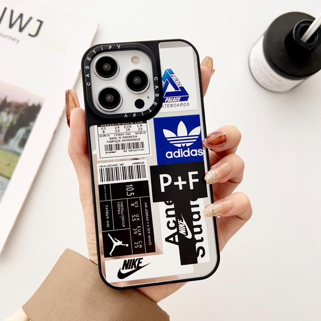 iPhone Luxury Brand Reflective Mirror Phone Case