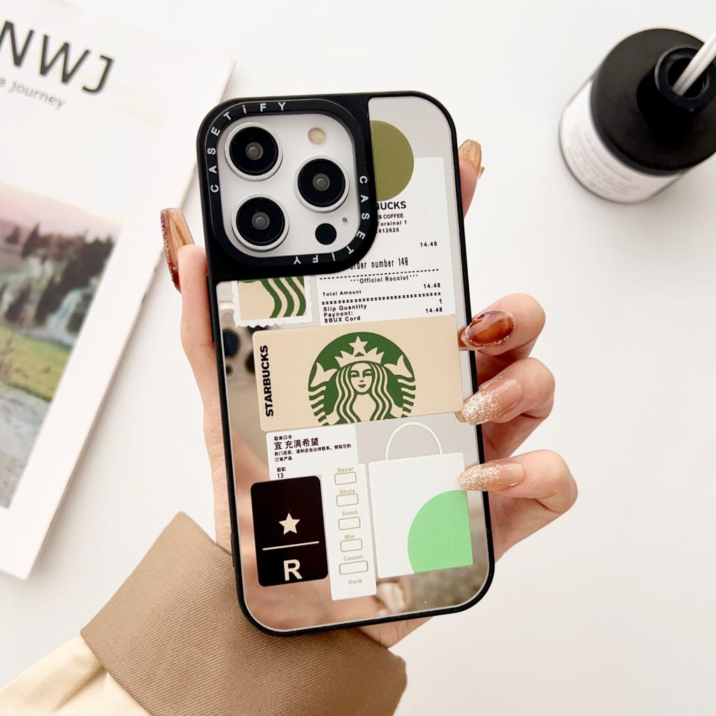 iPhone Luxury Brand Reflective Mirror Phone Case