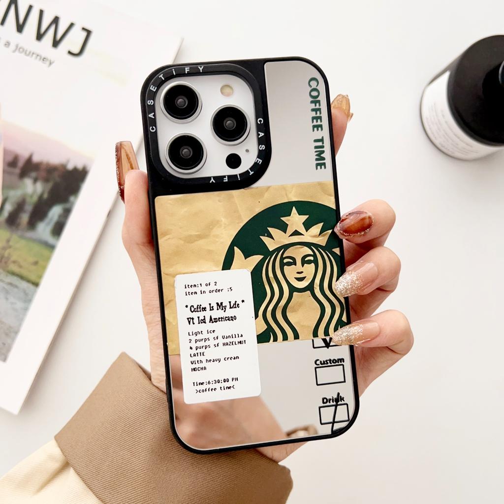 iPhone Luxury Brand Reflective Mirror Phone Case