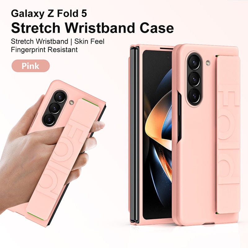 Samsung Galaxy Z Fold 6 Silk Hard Shell Strap Holder Case