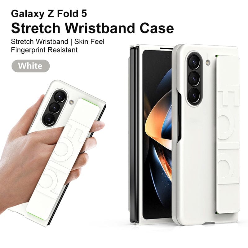 Samsung Galaxy Z Fold 6 Silk Hard Shell Strap Holder Case