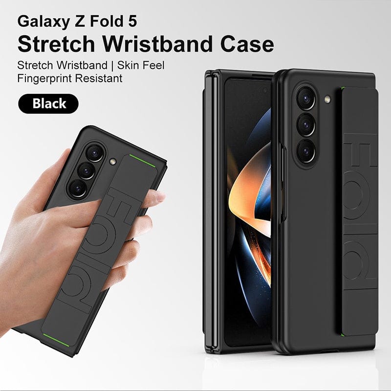 Samsung Galaxy Z Fold 6 Silk Hard Shell Strap Holder Case