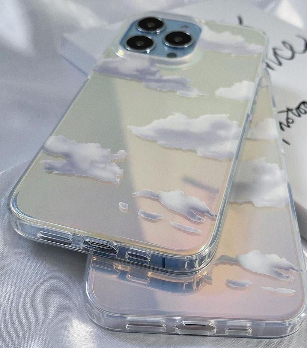 iPhone 15 Series Cloud Glaze Holographic Case Cover