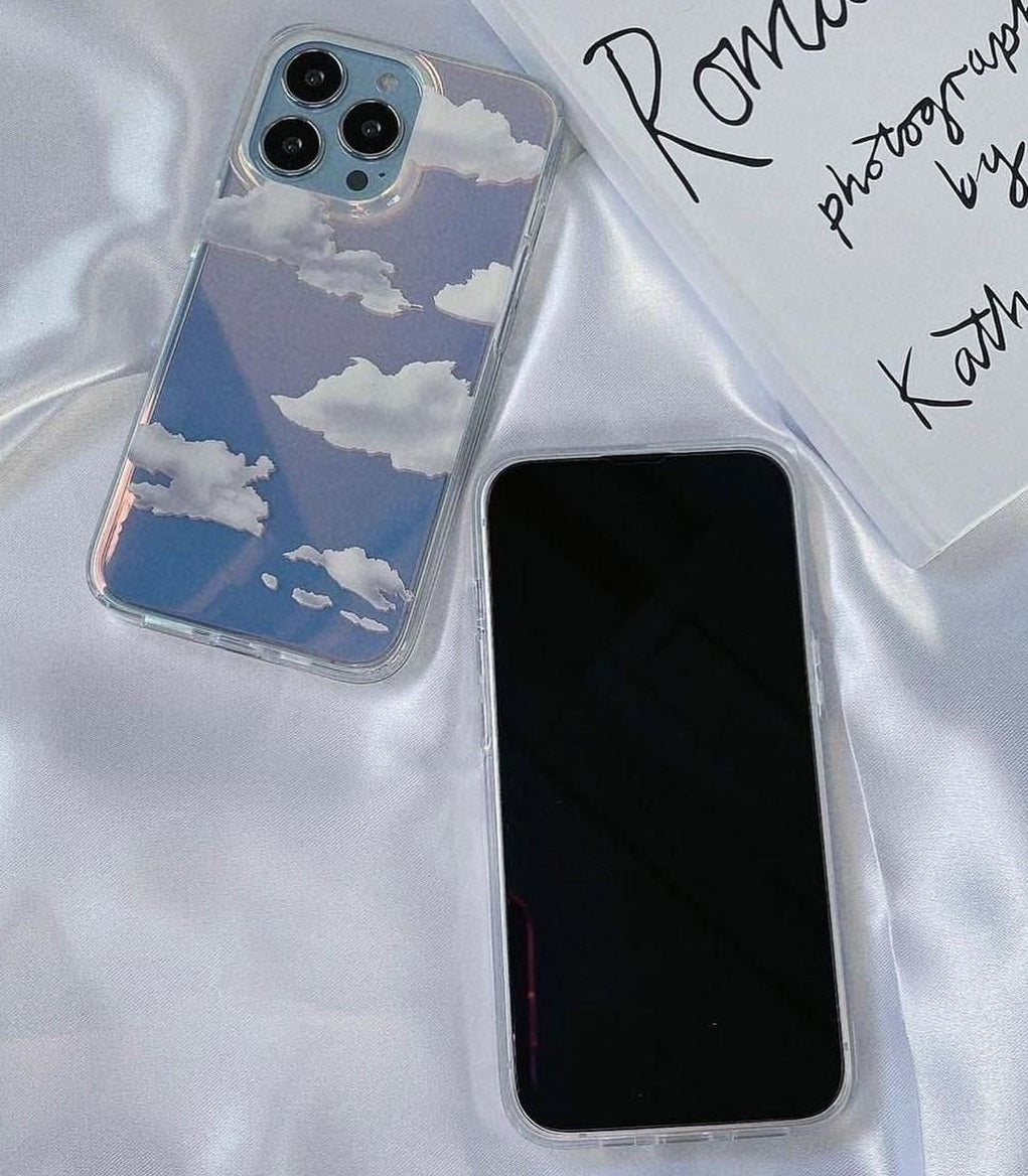 iPhone 15 Series Cloud Glaze Holographic Case Cover