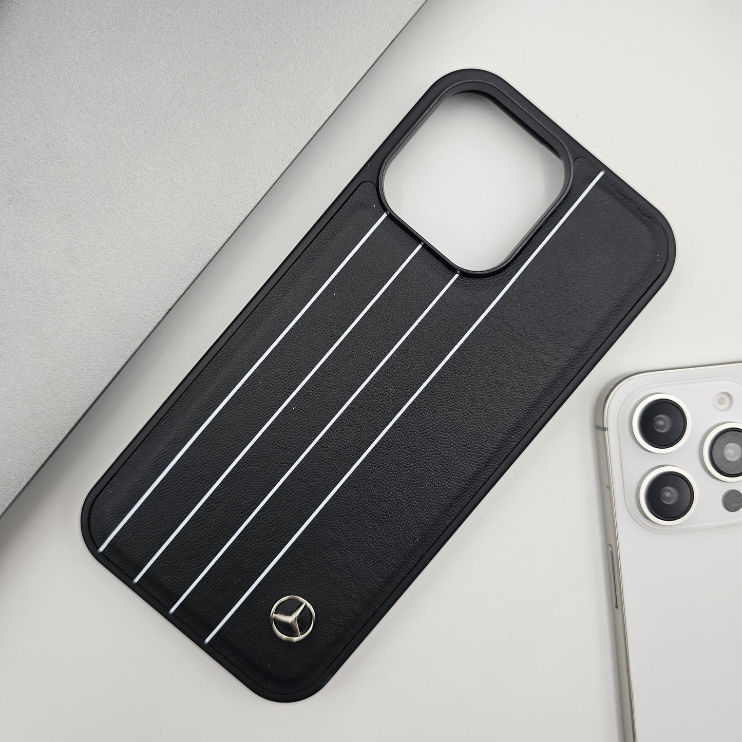 iPhone Merc Stipe Pattern PU Leather Case Cover