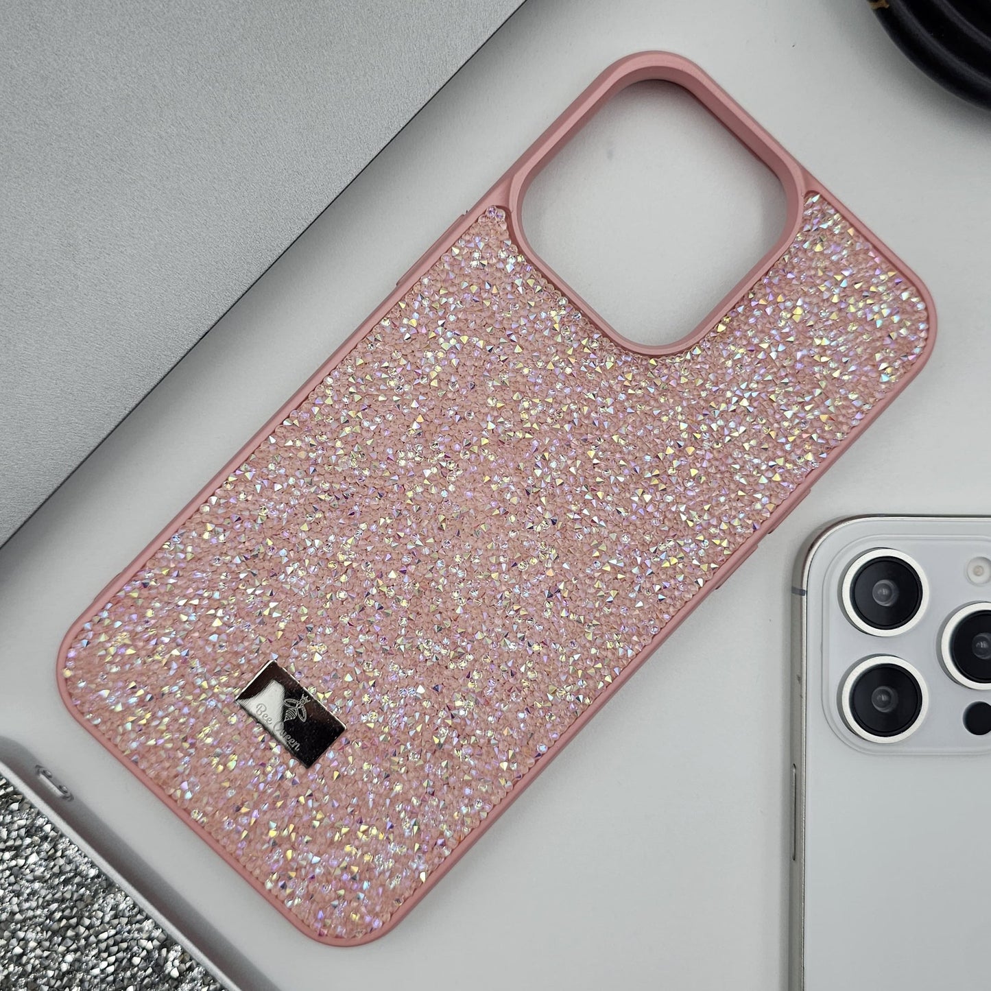 iPhone 15 Series Glitter Crystal Shimmer Stone Case Cover