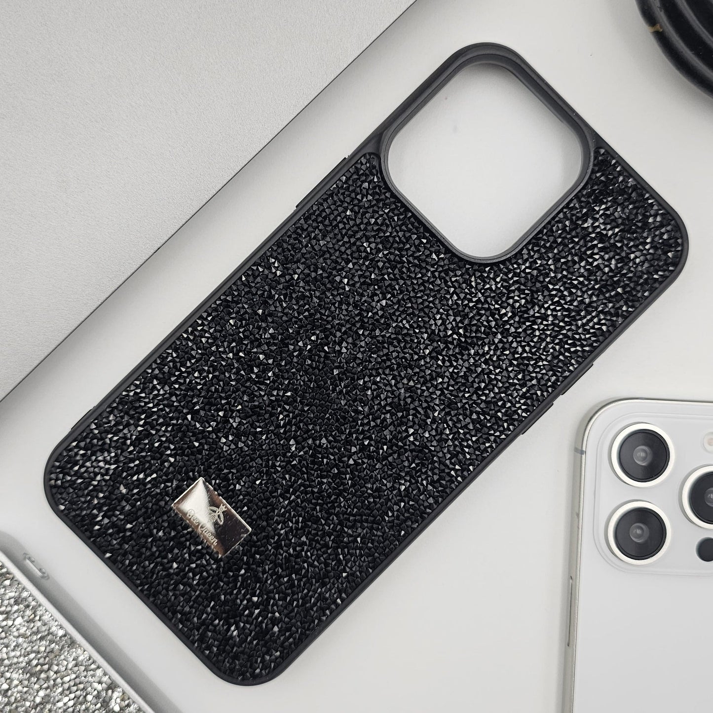 iPhone 15 Series Glitter Crystal Shimmer Stone Case Cover