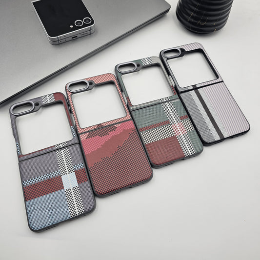 Samsung Galaxy Z Flip 5 Carbon Fibre Pattern Slim Case