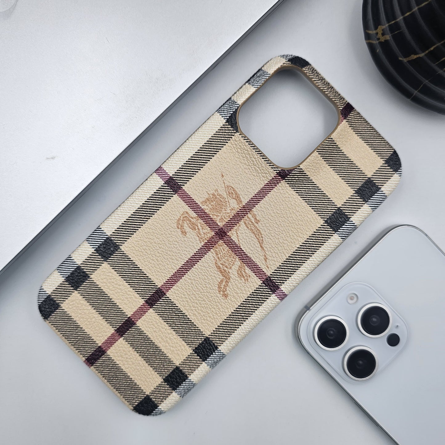 BBRY Fashion PU Leather Case for iPhone 14 Series | Luxury Designer Protective Cover