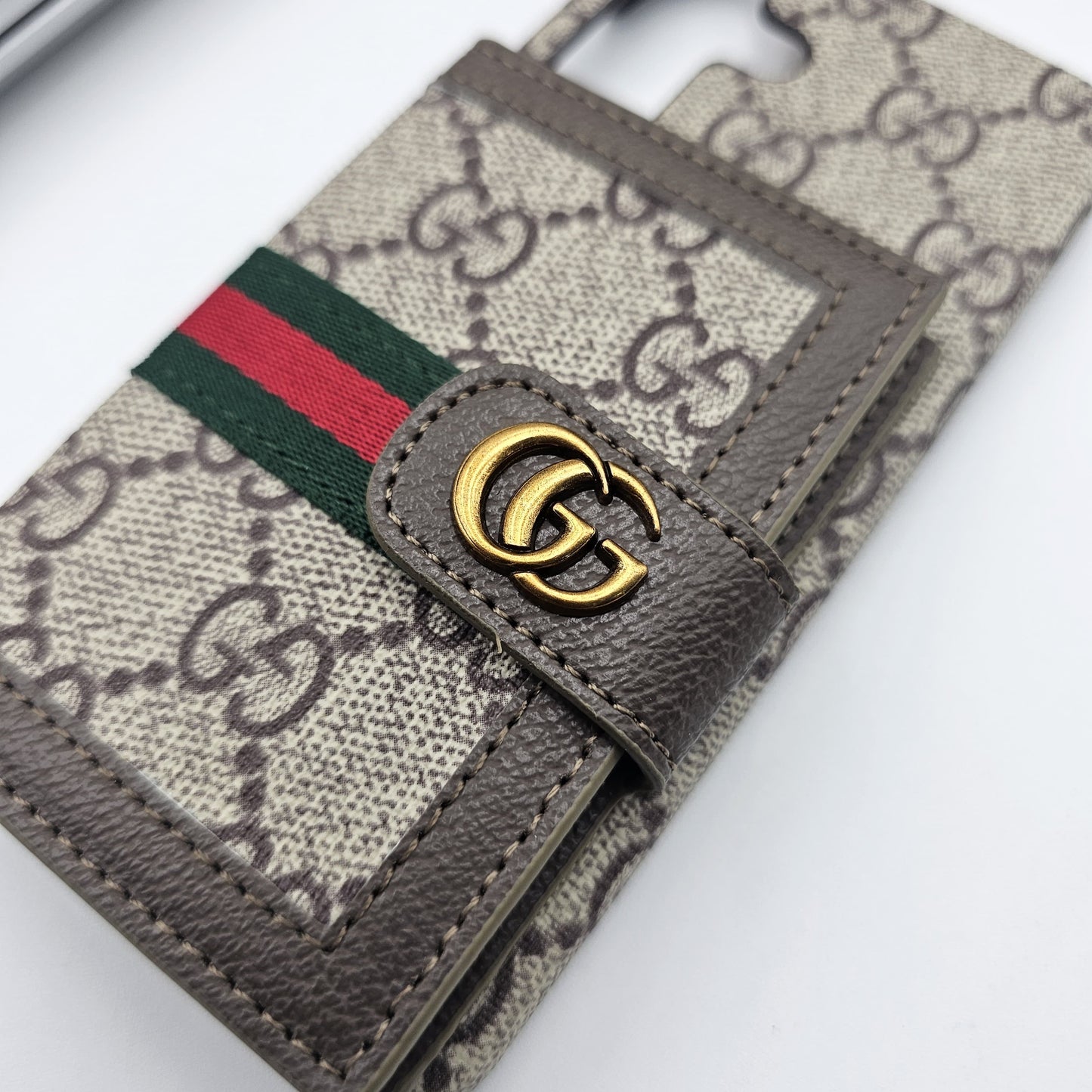 Samsung Galaxy S24 FE Luxury Brand GG Wallet Case Cover