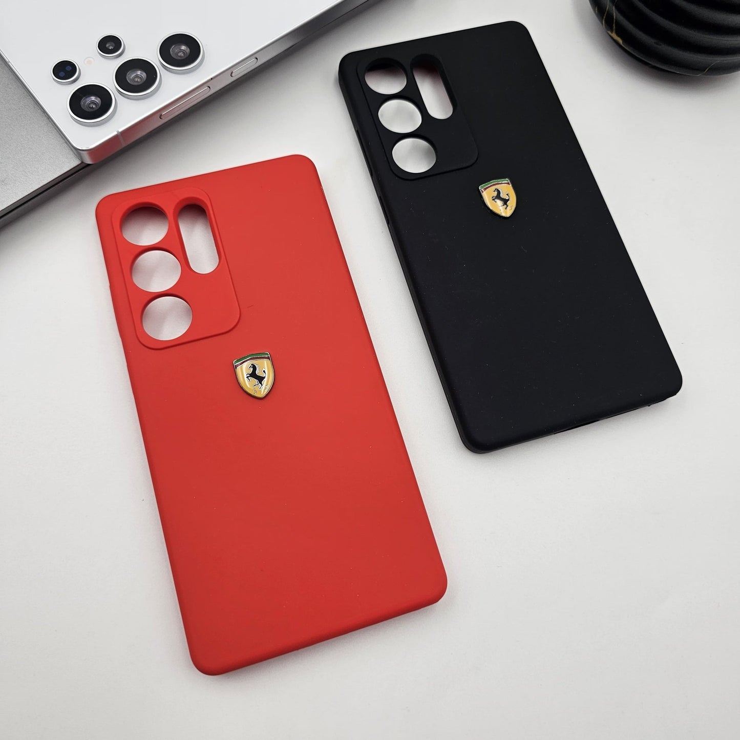 FR Edition Smooth Silk Feel Silicone Case for Samsung Galaxy S25 Ultra | Sporty Luxury Finish