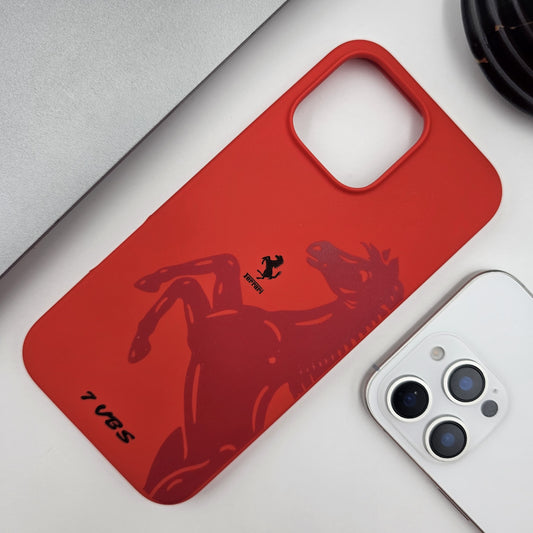 iPhone Sport Series FR Horse Premium Liquid  Silk Silicone Case