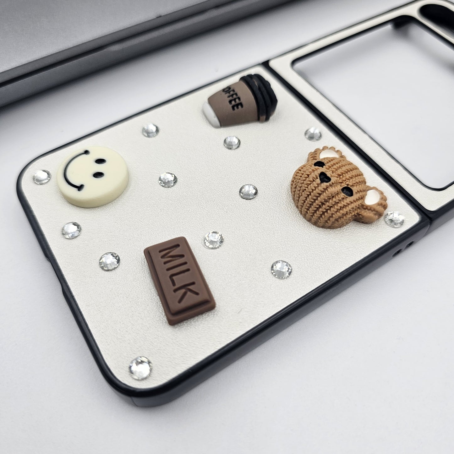 Samsung Galaxy Z Flip 5 Cute Baby Teddy Coffee Case