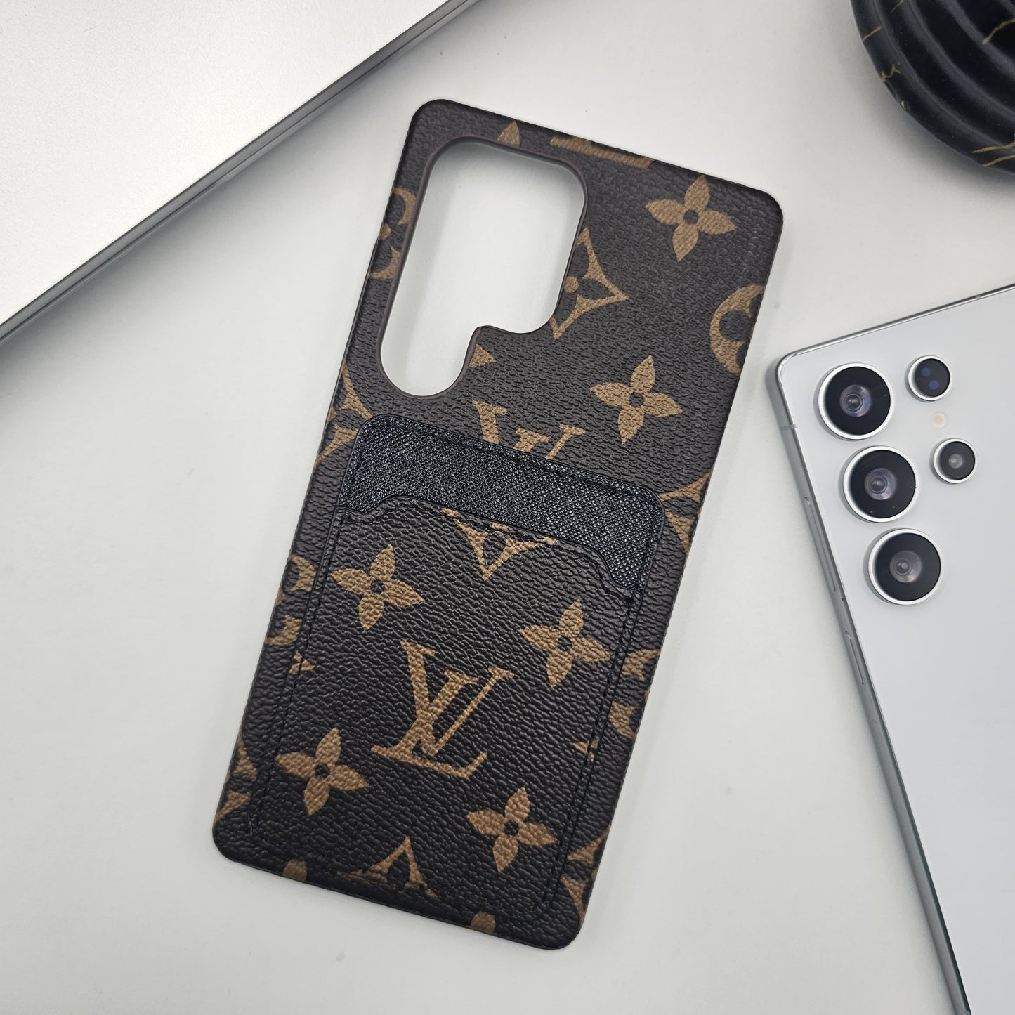 Samsung Galaxy S25 Ultra Luxury PU Leather Card Holder Case