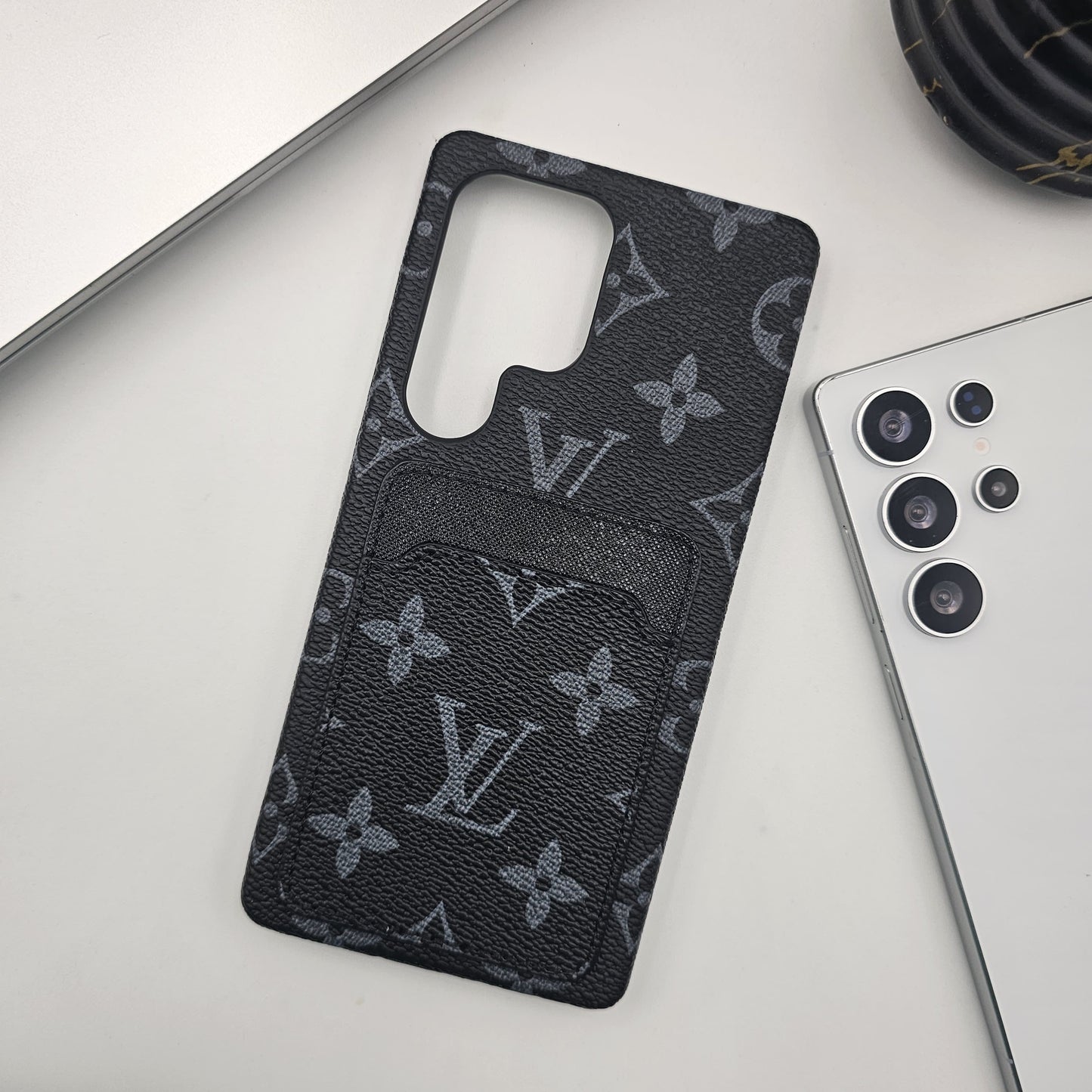 Samsung Galaxy S25 Ultra Luxury PU Leather Card Holder Case