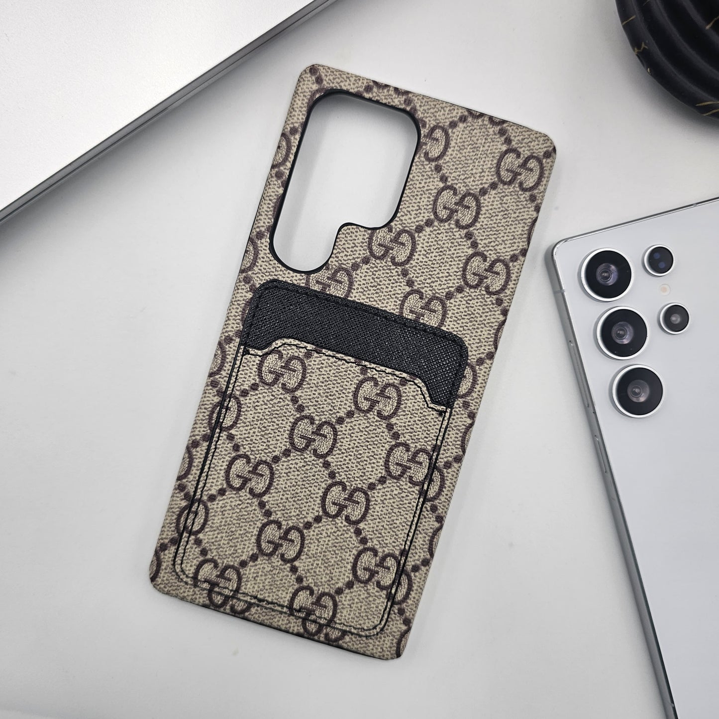 Samsung Galaxy S25 Ultra Luxury PU Leather Card Holder Case