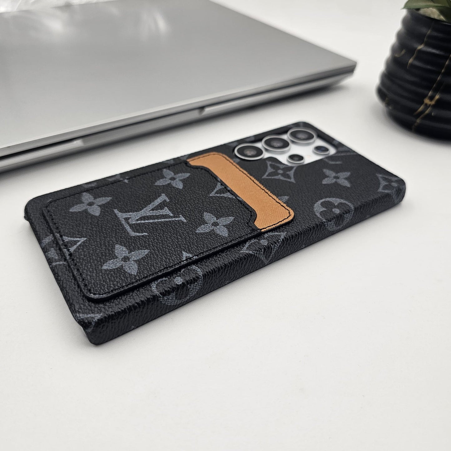 Samsung Galaxy S25 Ultra Luxury PU Leather Card Holder Case